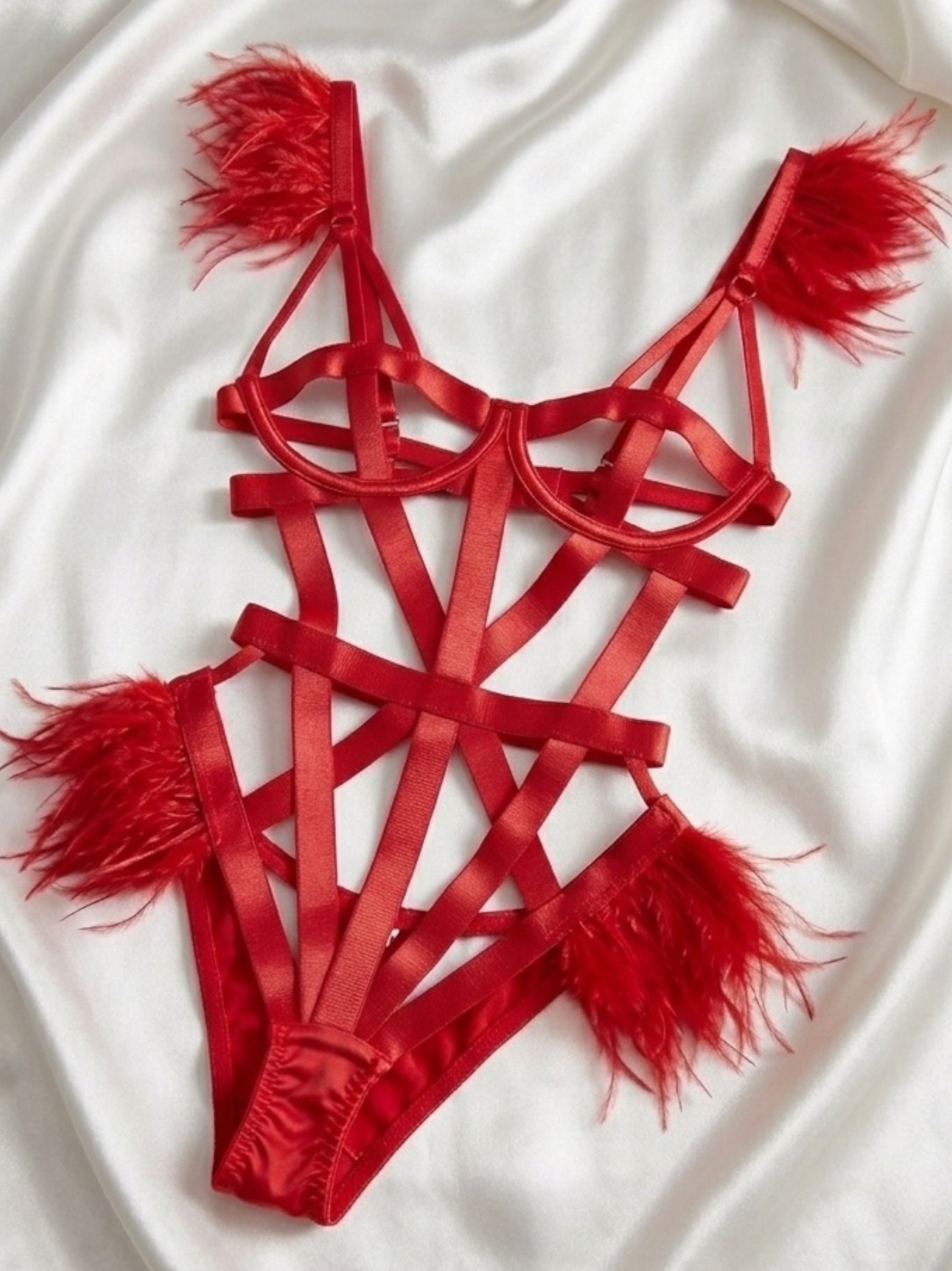 Soft Bloom Tüy Detaylı Set Body Suit